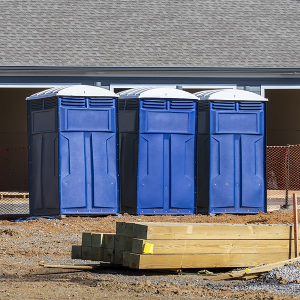 are there any restrictions on where i can place the porta potties during my rental period in Glen Raven NC